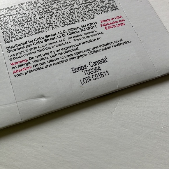 Color Street Bonjour, Canada Nail Strip 100% Real Nail Polish Limited Edition - Picture 5 of 5